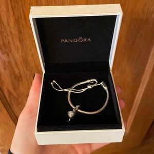 Pandora Charm Bracelet with Martini Charm